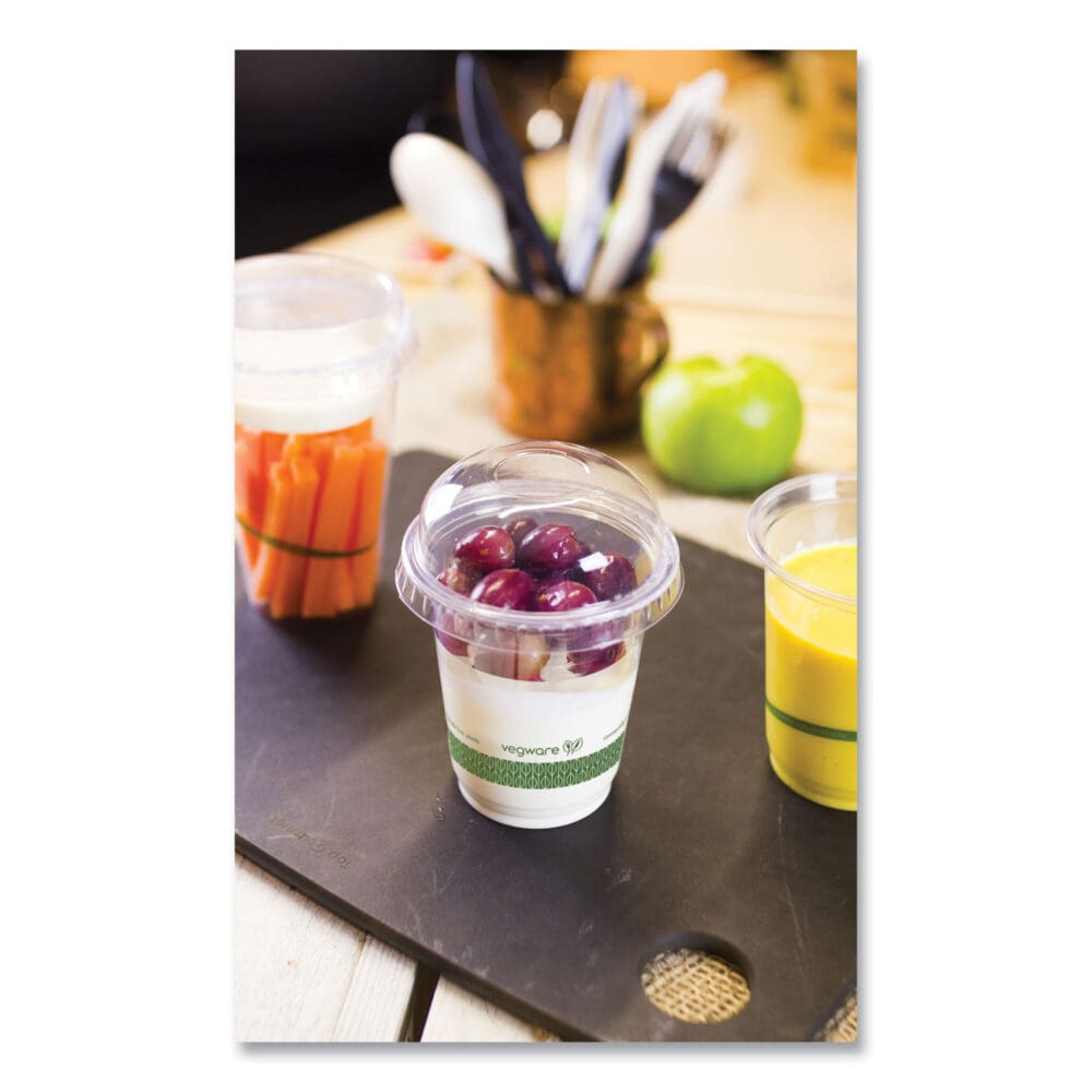 76-Series Cold Cup, 7 oz, Clear/Green, 1,000/Carton - Image 2