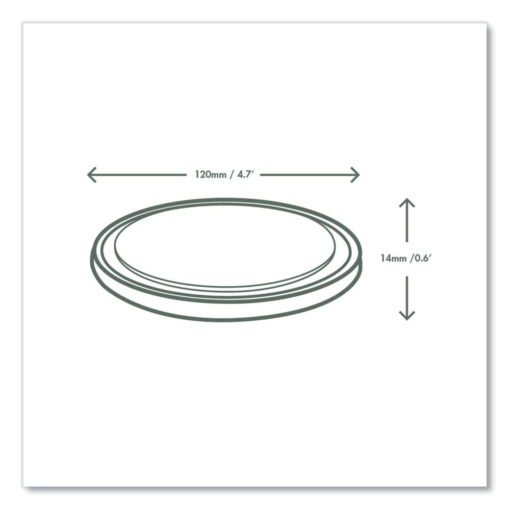 Round Deli Pot Lids, for 8 oz to 32 oz Deli Containers, Plastic, 500/Carton - Image 3