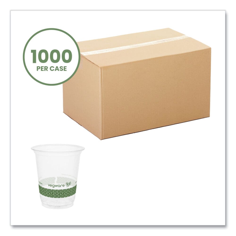 76-Series Cold Cup, 7 oz, Clear/Green, 1,000/Carton - Image 6