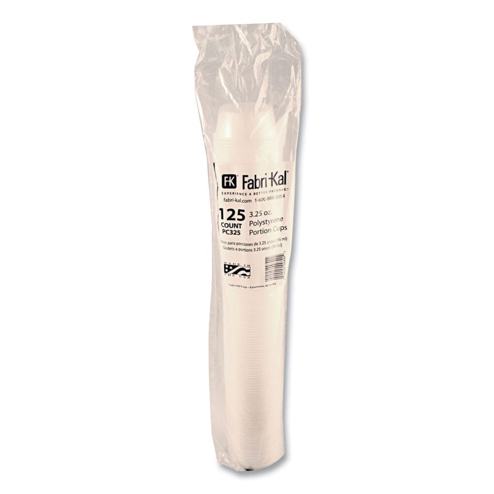 Portion Cups, 3.25 oz, Translucent, 125/Sleeve, 20 Sleeve/Carton - Image 2