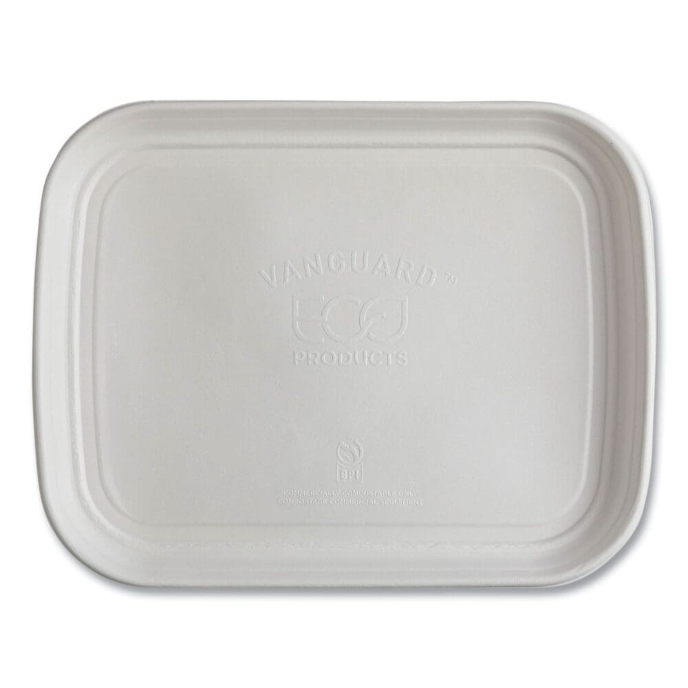 Regalia Renewable Sugarcane Tray, 13 x 17 x 1.3, White, 100/Carton - Image 5