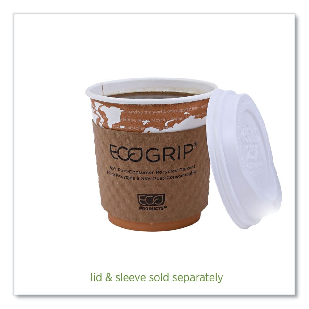 World Art Renewable and Compostable Hot Cups, 10 oz, 50/Pack, 20 Packs/Carton - Image 6
