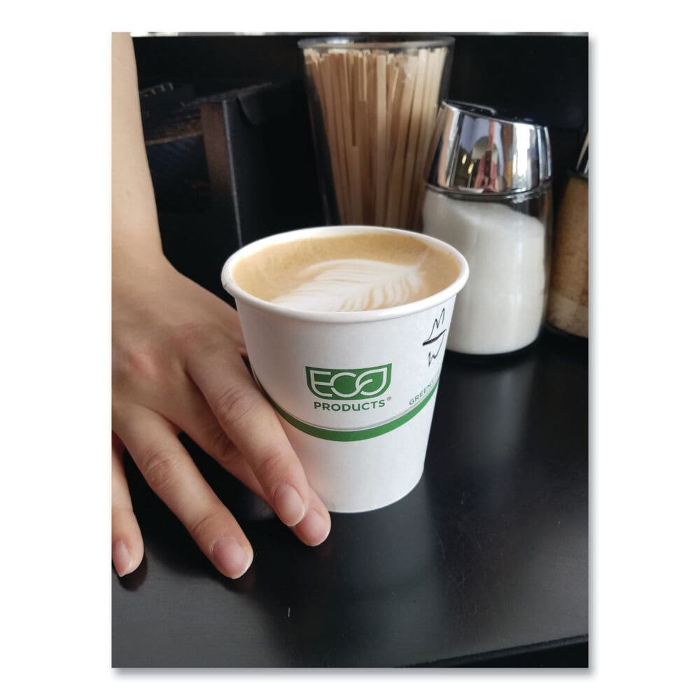 GreenStripe Renewable and Compostable Hot Cups, 12 oz, 50/Pack, 20 Packs/Carton - Image 2
