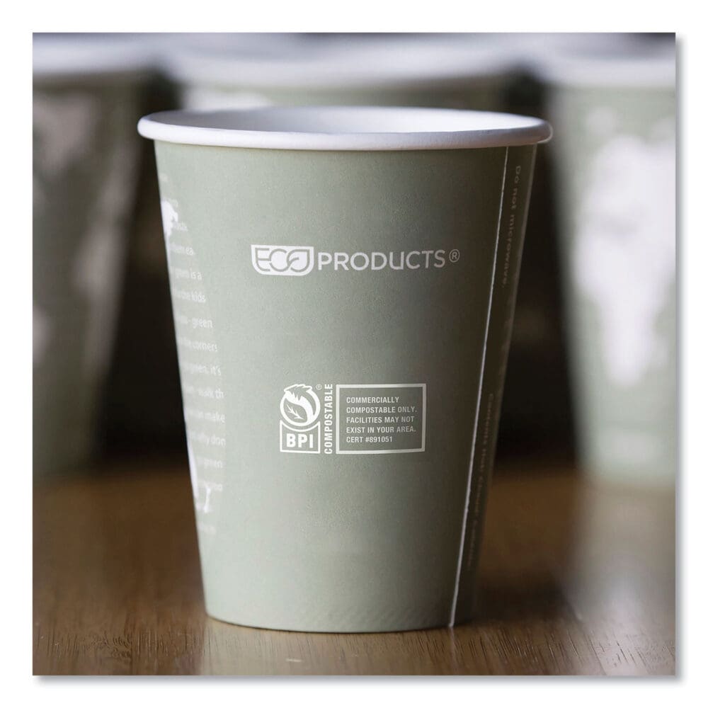 World Art Renewable and Compostable Hot Cups, 12 oz, 50/Pack, 20 Packs/Carton - Image 10