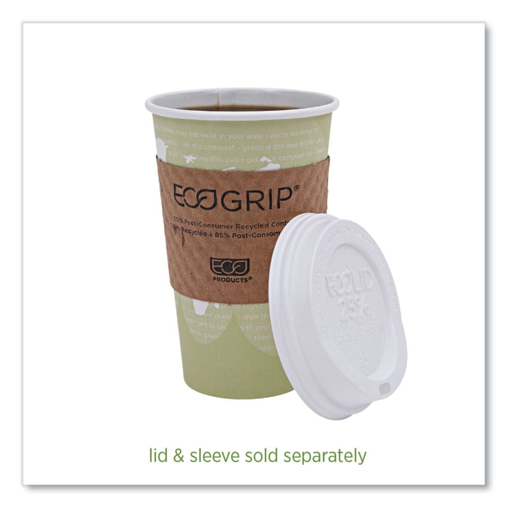 World Art Renewable and Compostable Hot Cups, 16 oz, 50/Pack, 20 Packs/Carton - Image 6