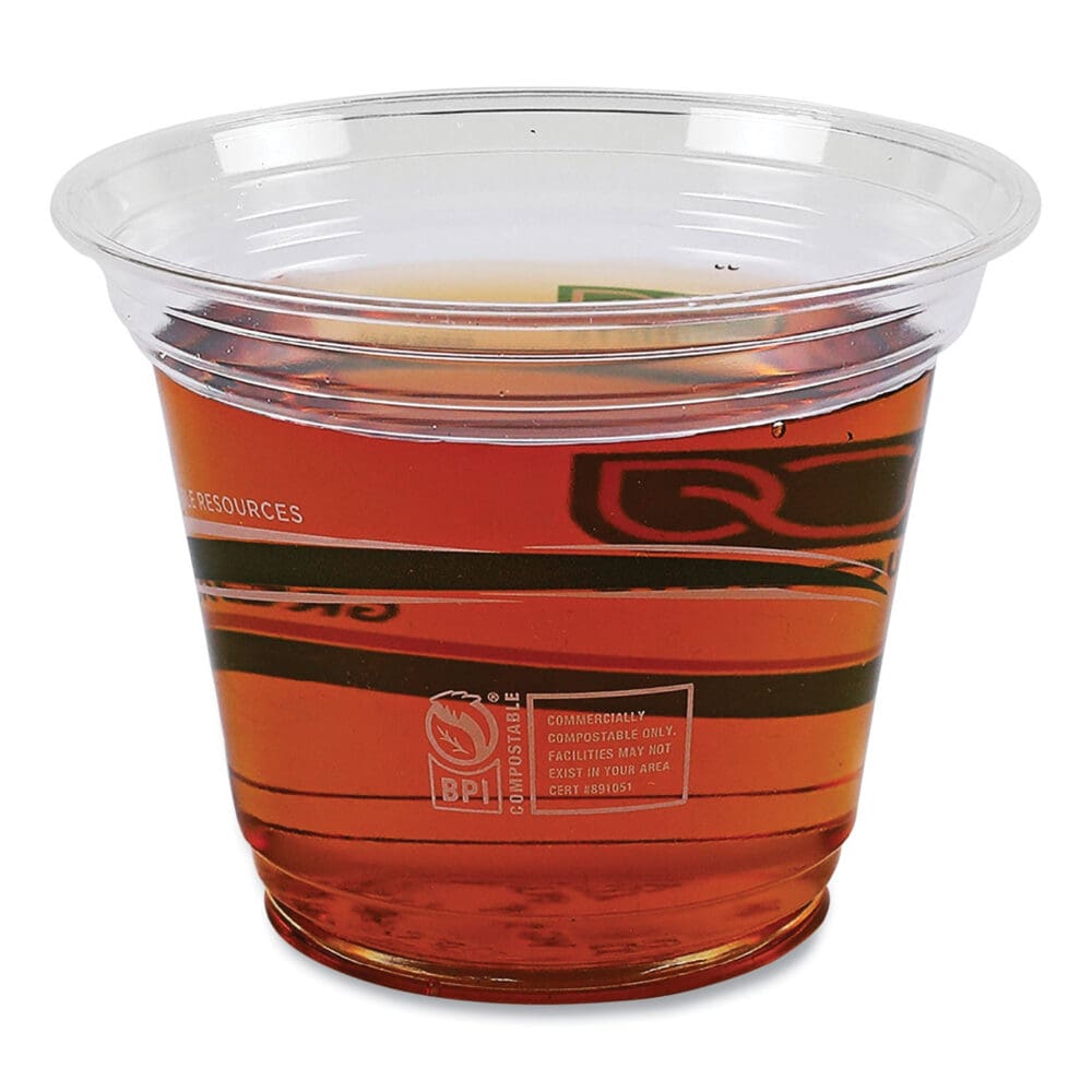 GreenStripe Renewable and Compostable Cold Cups, 9 oz, Clear, 50/Pack, 20 Packs/Carton - Image 5