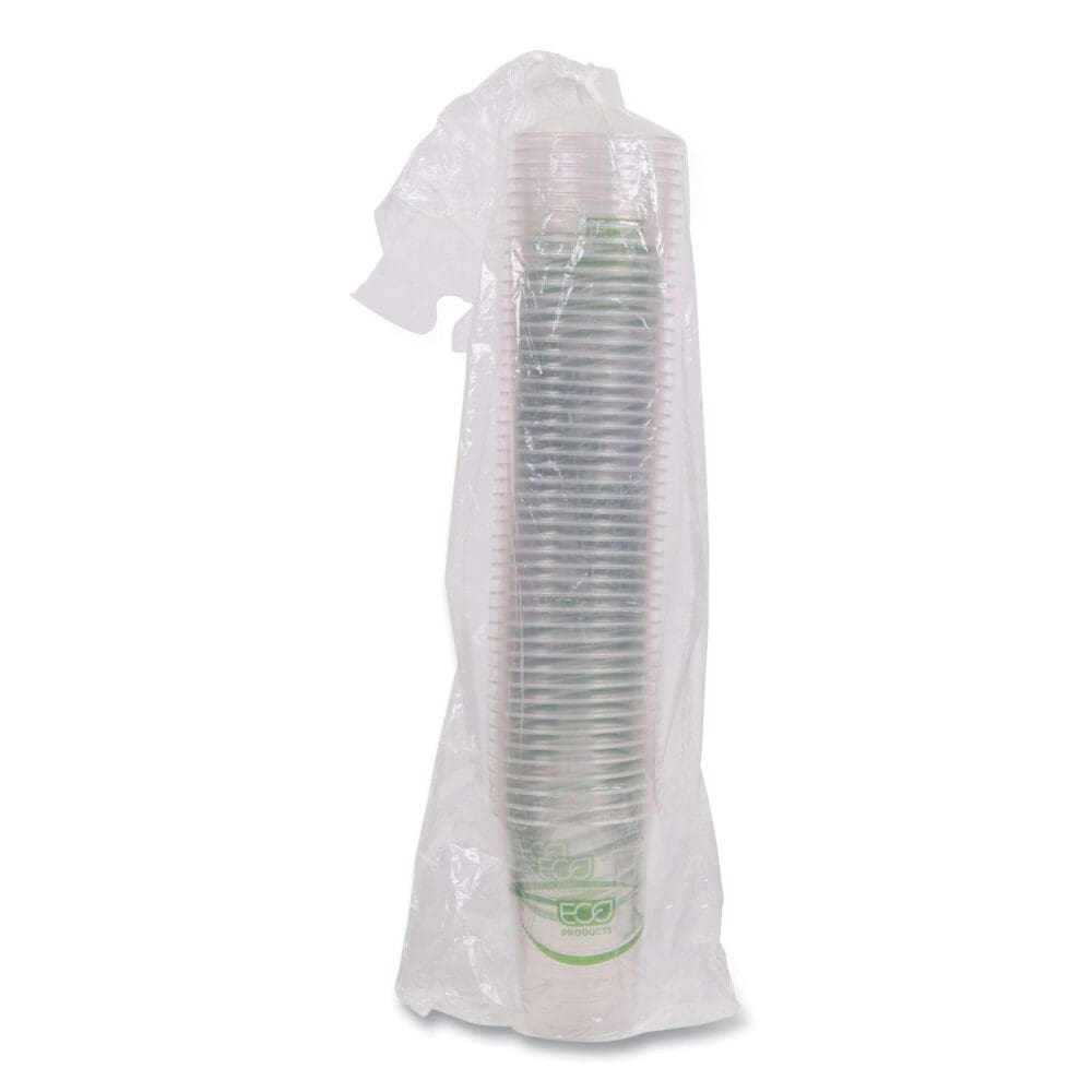 GreenStripe Renewable and Compostable Cold Cups, 16 oz, Clear, 50/Pack, 20 Packs/Carton - Image 7