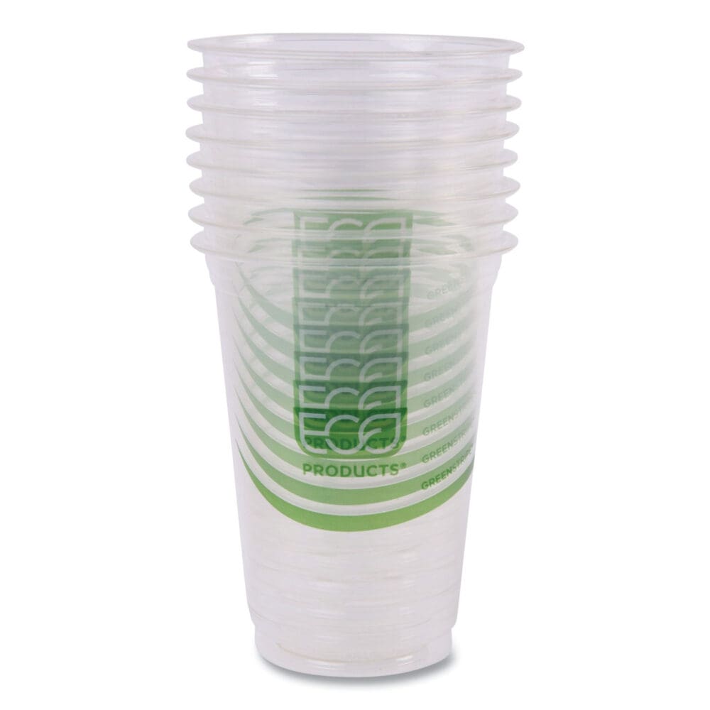 GreenStripe Renewable and Compostable Cold Cups Convenience Pack, Clear, 16 oz, 50/Pack - Image 6