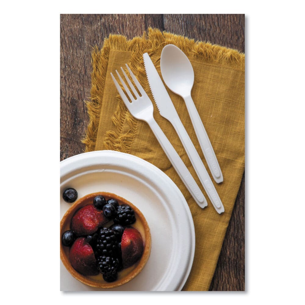 Cutlery for Cutlerease Dispensing System, Fork, 6", White, 960/Carton - Image 2