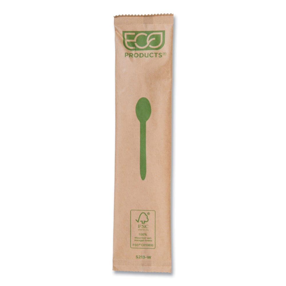 Wood Cutlery, Spoon, Natural, 500/Carton - Image 5