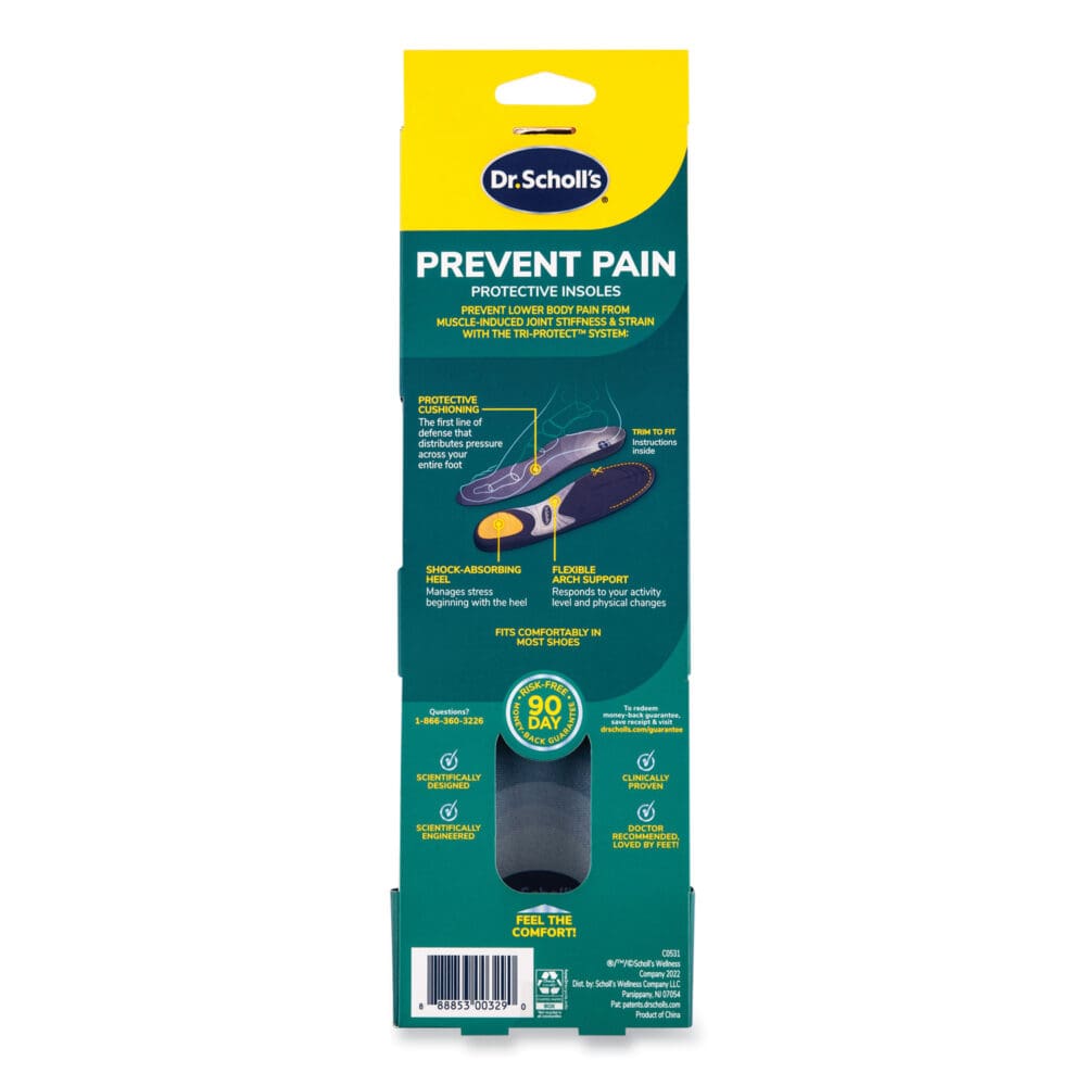 Prevent Pain Protective Insoles for Women, Women's Size 6 to 10, Purple - Image 3