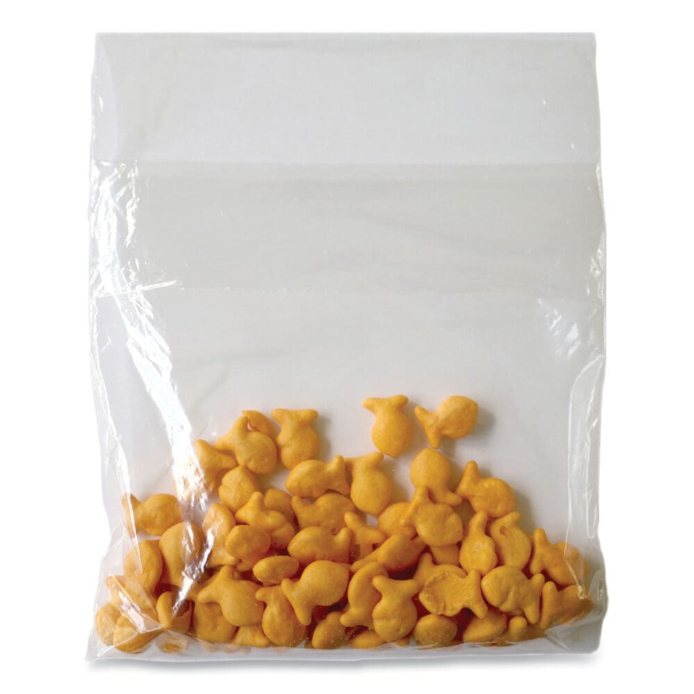 Flip Top Bag, 7" x 7", Clear, 2,000/Carton - Image 3