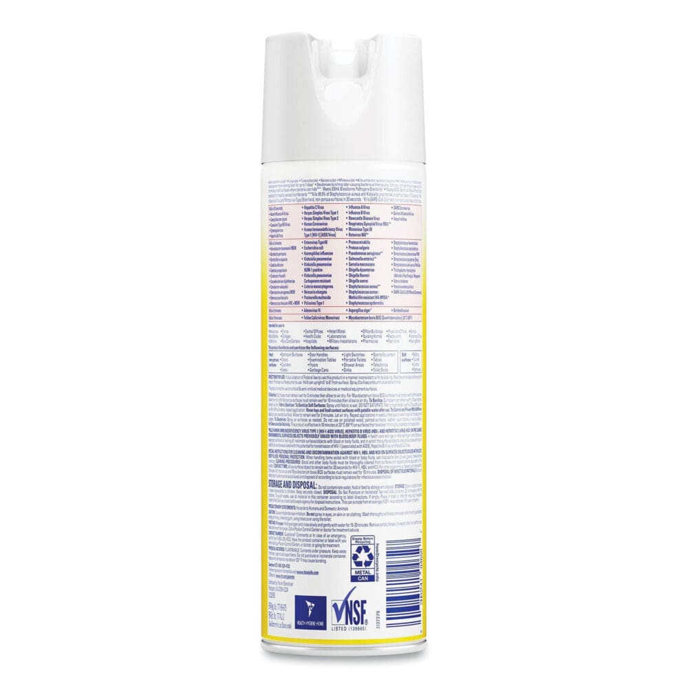 Disinfectant Spray, Original Scent, 19 oz Aerosol Spray, 12/Carton - Image 3