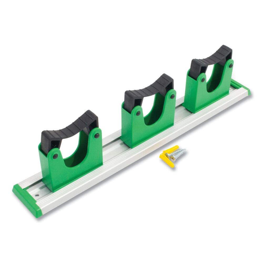 Hang Up Cleaning Holder, 14 x 3.15 x 2.17, Silver/Green - Image 4