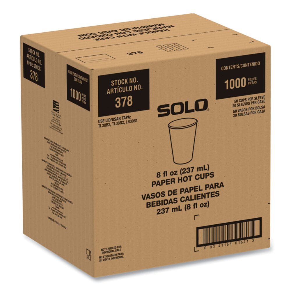 Compostable Paper Hot Cups, ProPlanet Seal, 8 oz, White/Green, 1,000/Carton - Image 4