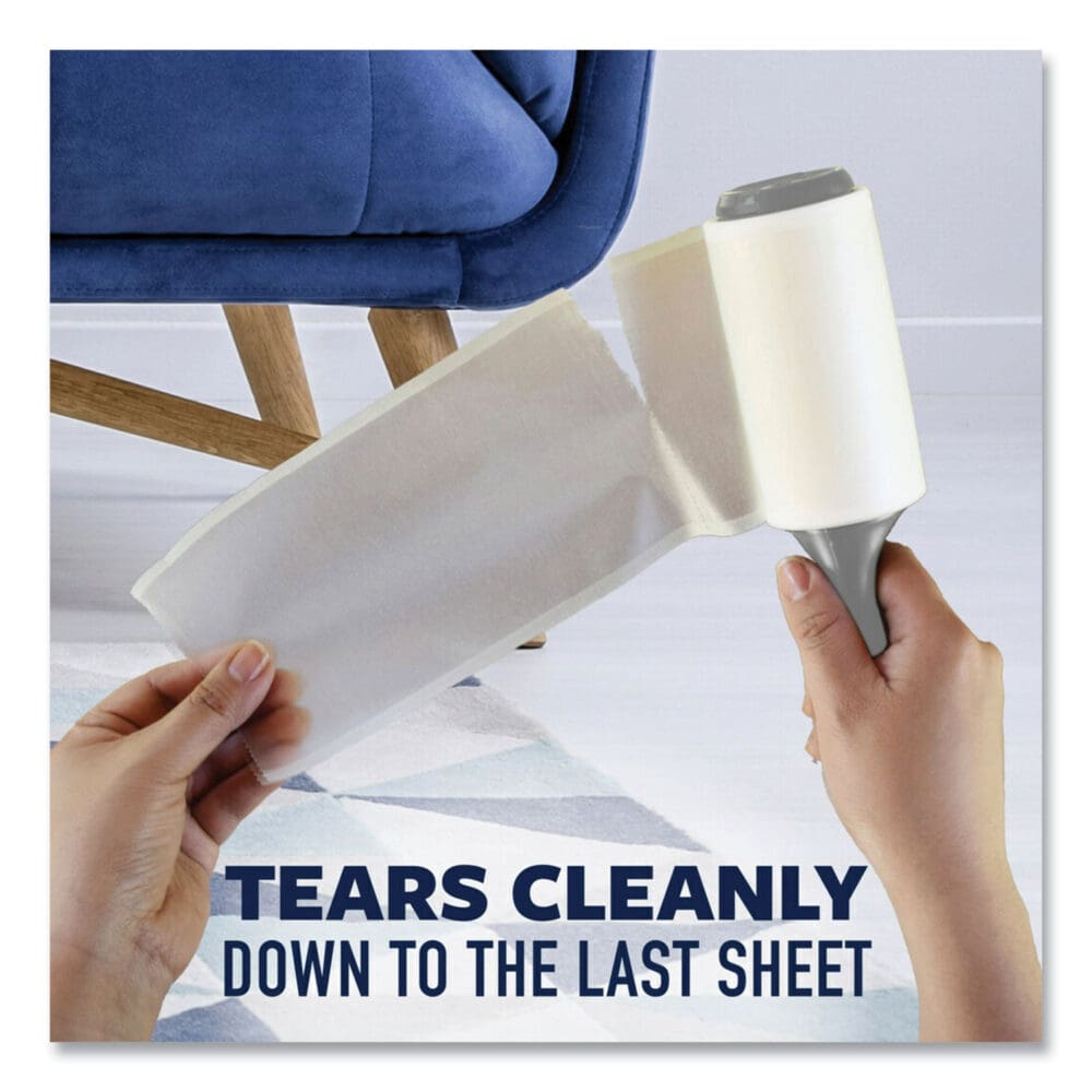 Lint Roller, Heavy-Duty Handle, 70 Sheets/Roller, 2/Pack - Image 3