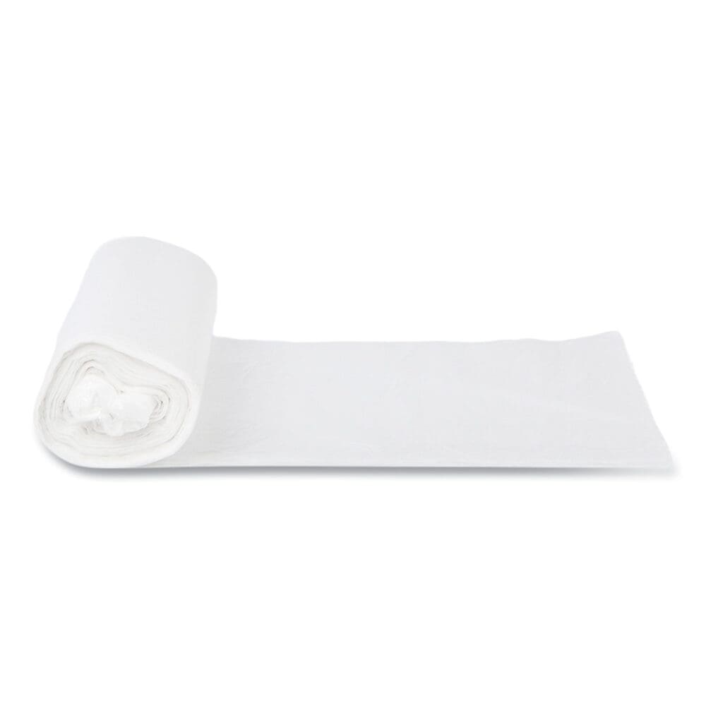 High-Density Commercial Can Liners, 30 gal, 10 mic, 30" x 37", Clear, 25 Bags/Roll, 20 Interleaved Rolls/Carton - Image 4