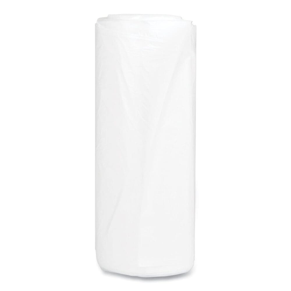 High-Density Commercial Can Liners, 60 gal, 17 mic, 38" x 60", Clear, 25 Bags/Roll, 8 Interleaved Rolls/Carton - Image 3