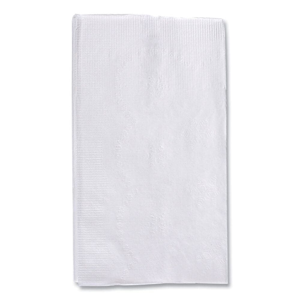 1/8-Fold Dinner Napkins, 2-Ply, 15 x 17, White, 300/Pack, 10 Packs/Carton - Image 5
