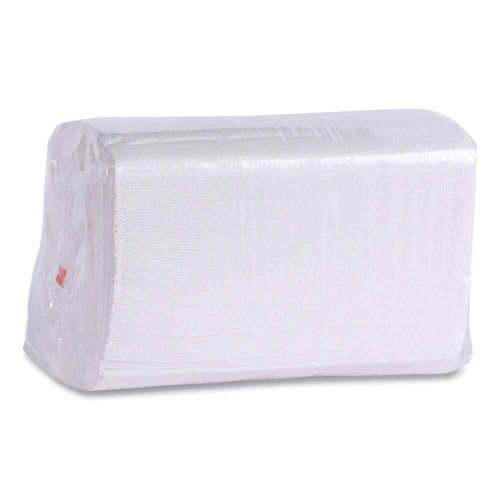 1/8-Fold Dinner Napkins, 2-Ply, 15 x 17, White, 300/Pack, 10 Packs/Carton - Image 7
