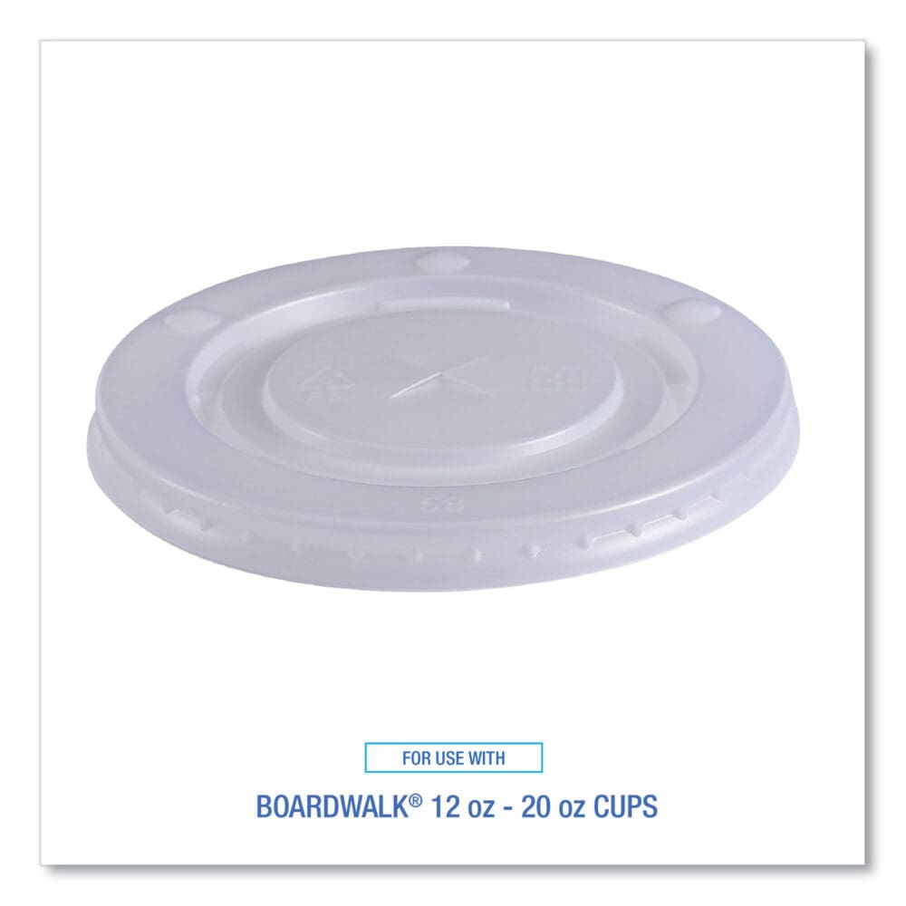 Deerfield Cold Cup Lids, Fits 12 oz to 20 oz Cups, Clear, Plastic, 50/Pack, 20 Packs/Carton - Image 3