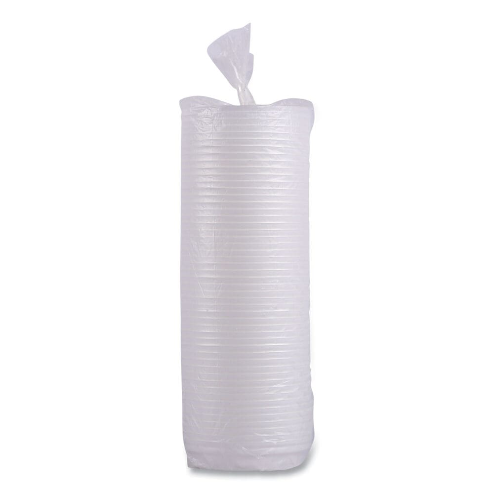Hot Cup Lids, Fits 8 oz Hot Cups, White, 50/Sleeve, 20 Sleeves/Carton - Image 5