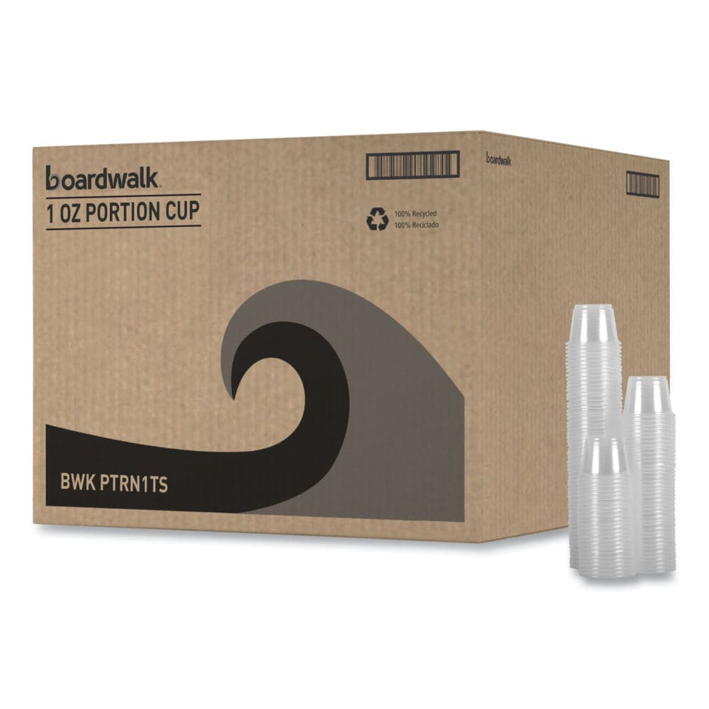 Souffle/Portion Cups, 1 oz, Polypropylene, Clear, 20 Cups/Sleeve, 125 Sleeves/Carton - Image 7