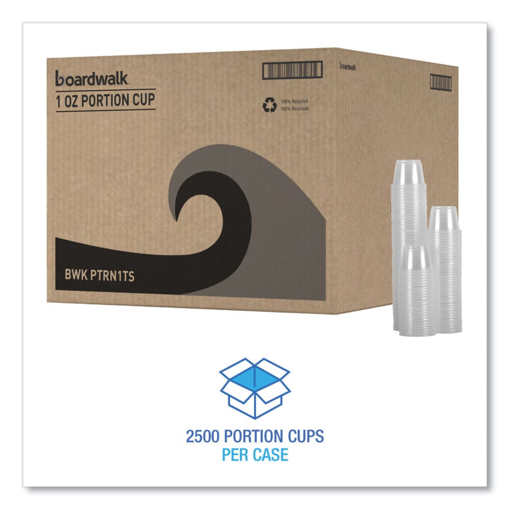 Souffle/Portion Cups, 1 oz, Polypropylene, Clear, 20 Cups/Sleeve, 125 Sleeves/Carton - Image 5