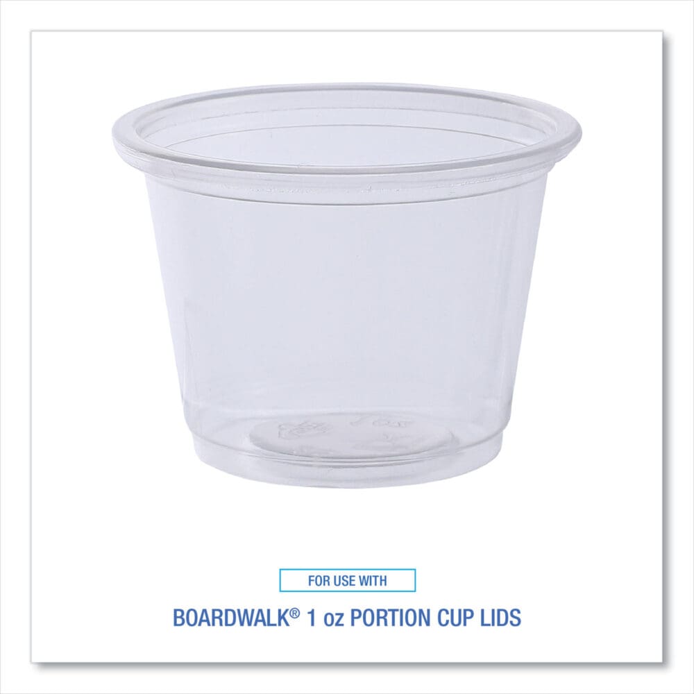 Souffle/Portion Cups, 1 oz, Polypropylene, Clear, 20 Cups/Sleeve, 125 Sleeves/Carton - Image 6