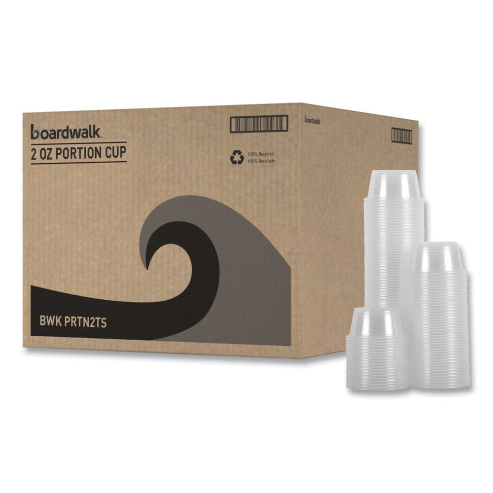 Souffle/Portion Cups, 2 oz, Polypropylene, Clear, 20 Cups/Sleeve, 125 Sleeves/Carton - Image 7