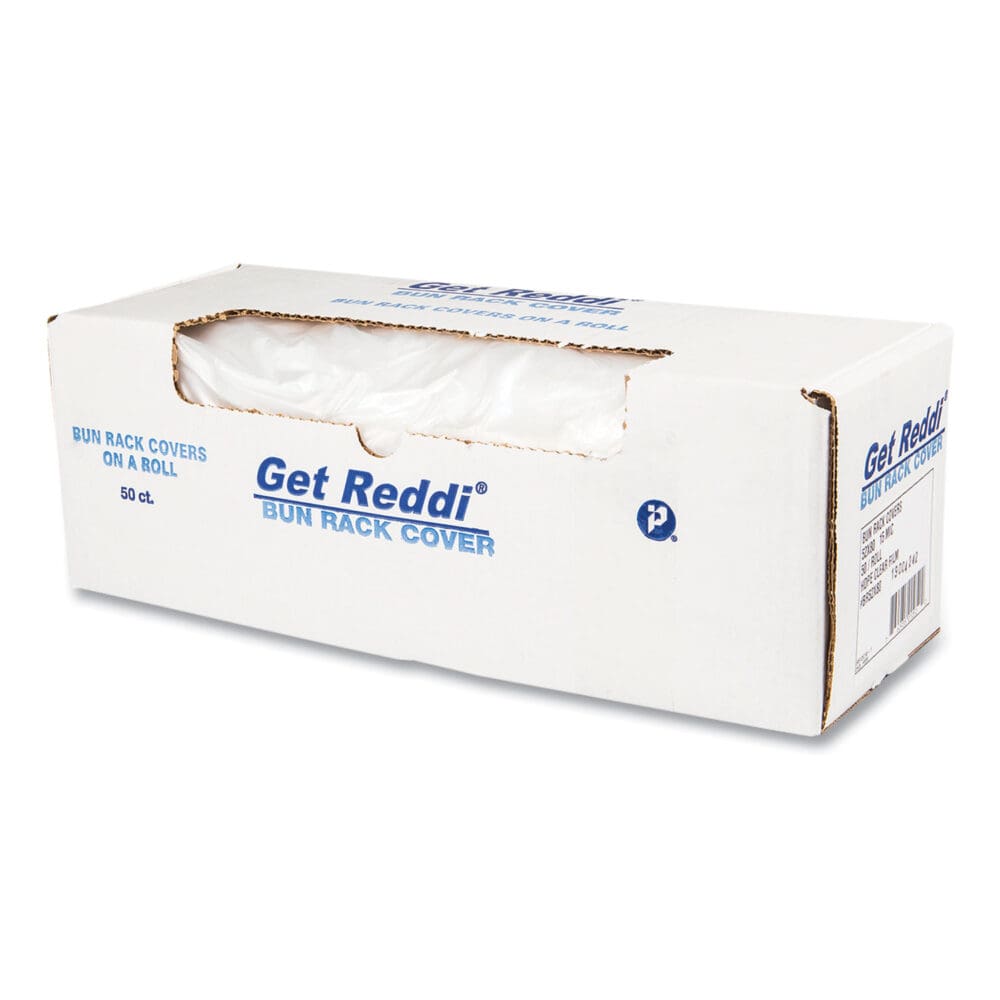 Bun Rack and Pan Cover, 52 x 80, 1-Rack, 15 Micron, Clear, 50/Carton - Image 2