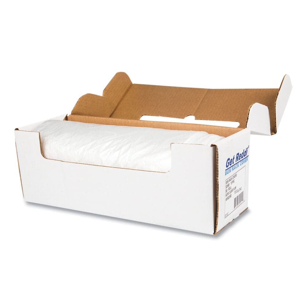 Bun Rack and Pan Cover, 52 x 80, 1-Rack, 15 Micron, Clear, 50/Carton - Image 3