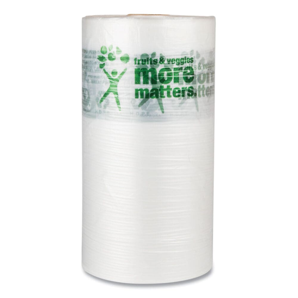 Produce Bags, 9 microns, 10" x 15", Clear, 1,400 Bags/Roll, 4 Rolls/Carton - Image 3