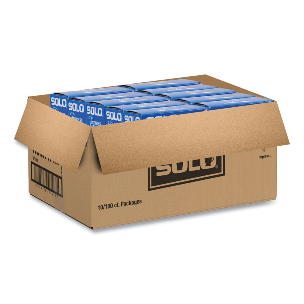 Impress Heavyweight Full-Length Polystyrene Cutlery, Fork, White, 100/Box, 10 Boxes/Carton - Image 2