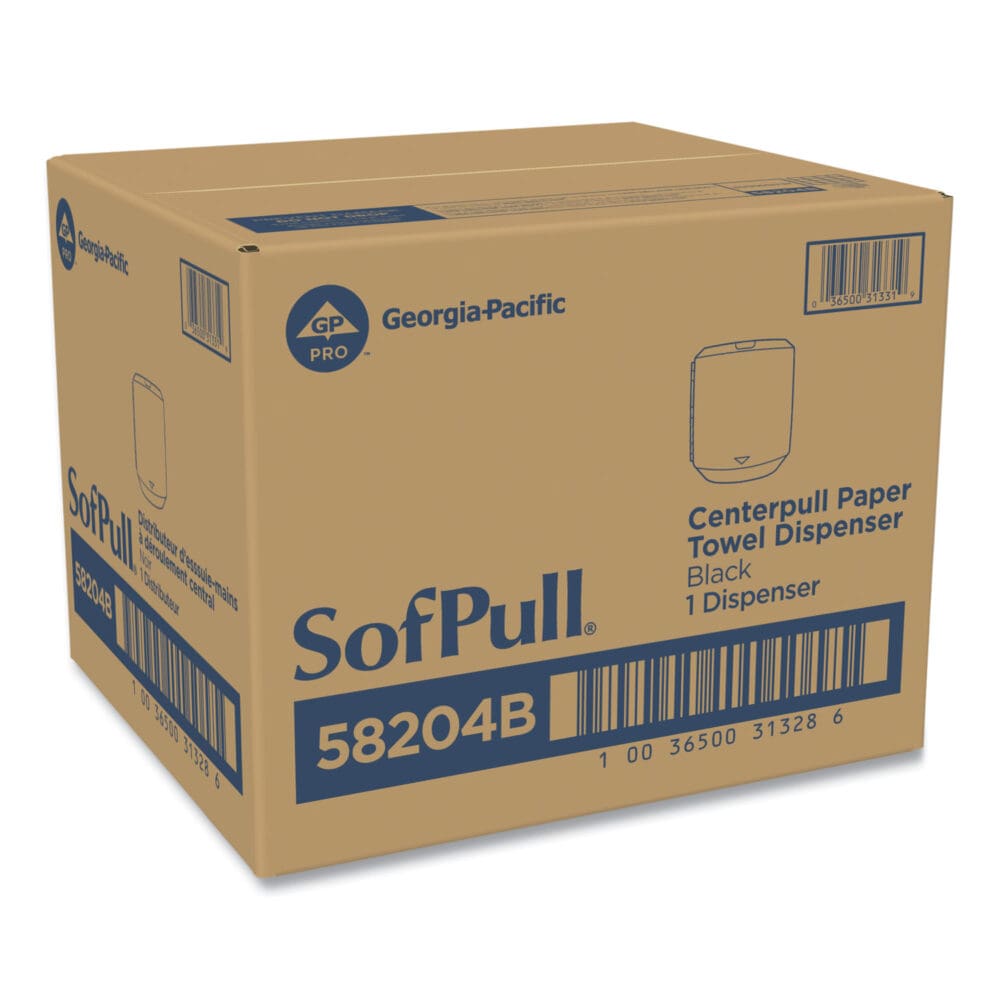 SofPull CenterPull Hand Towel Dispenser, 9.63 x 8.88 x 10.94, Black - Image 6