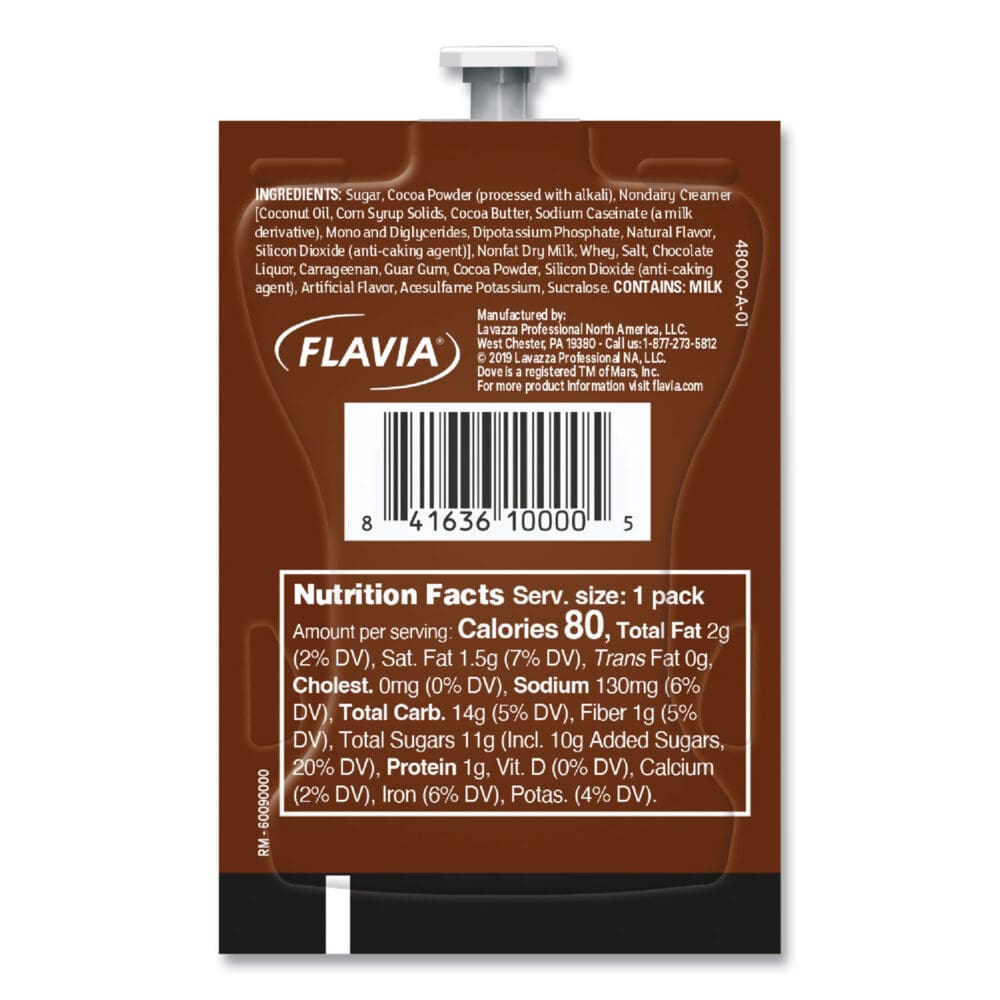 Dove Hot Chocolate Freshpack, Milk Chocolate, 0.66 oz Pouch, 72/Carton - Image 3