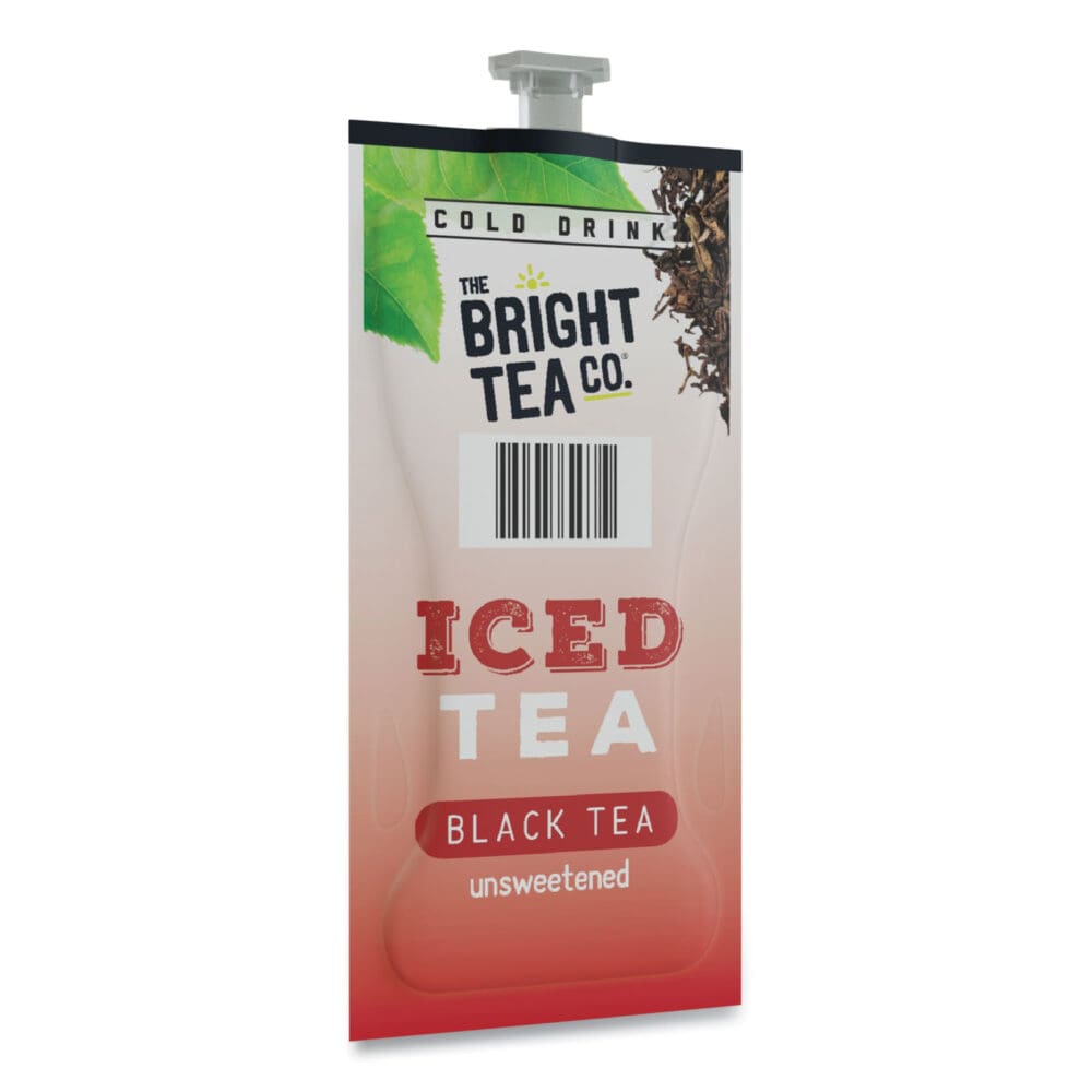 The Bright Tea Co. Unsweetened Iced Black Tea Freshpack, Unsweetened Iced Black, 0.12 oz Pouch, 100/Carton - Image 9
