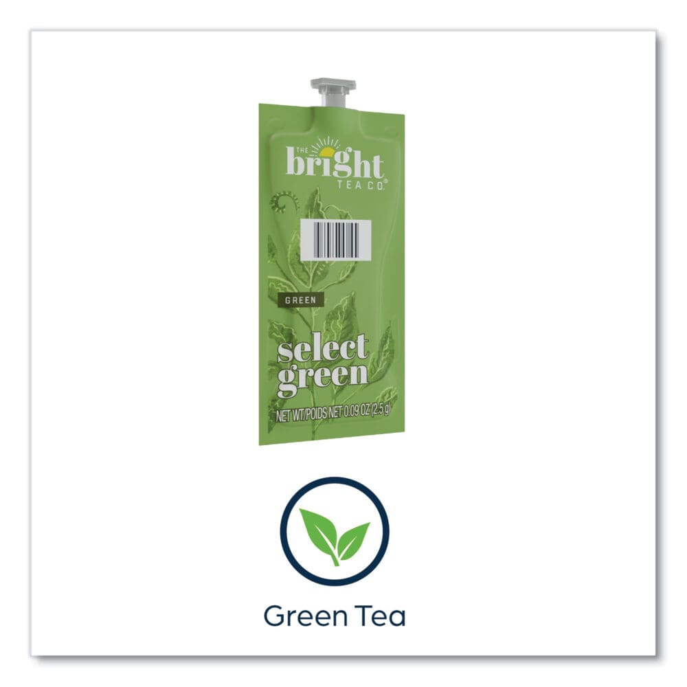 The Bright Tea Co. Select Green Tea Freshpack, Select Green, 0.09 oz Pouch, 100/Carton - Image 3