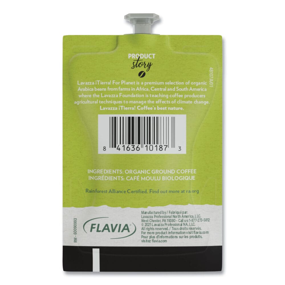 Tierra Organic Coffee Freshpack, Tierra Organic, 0.32 oz Pouch, 76/Carton - Image 3