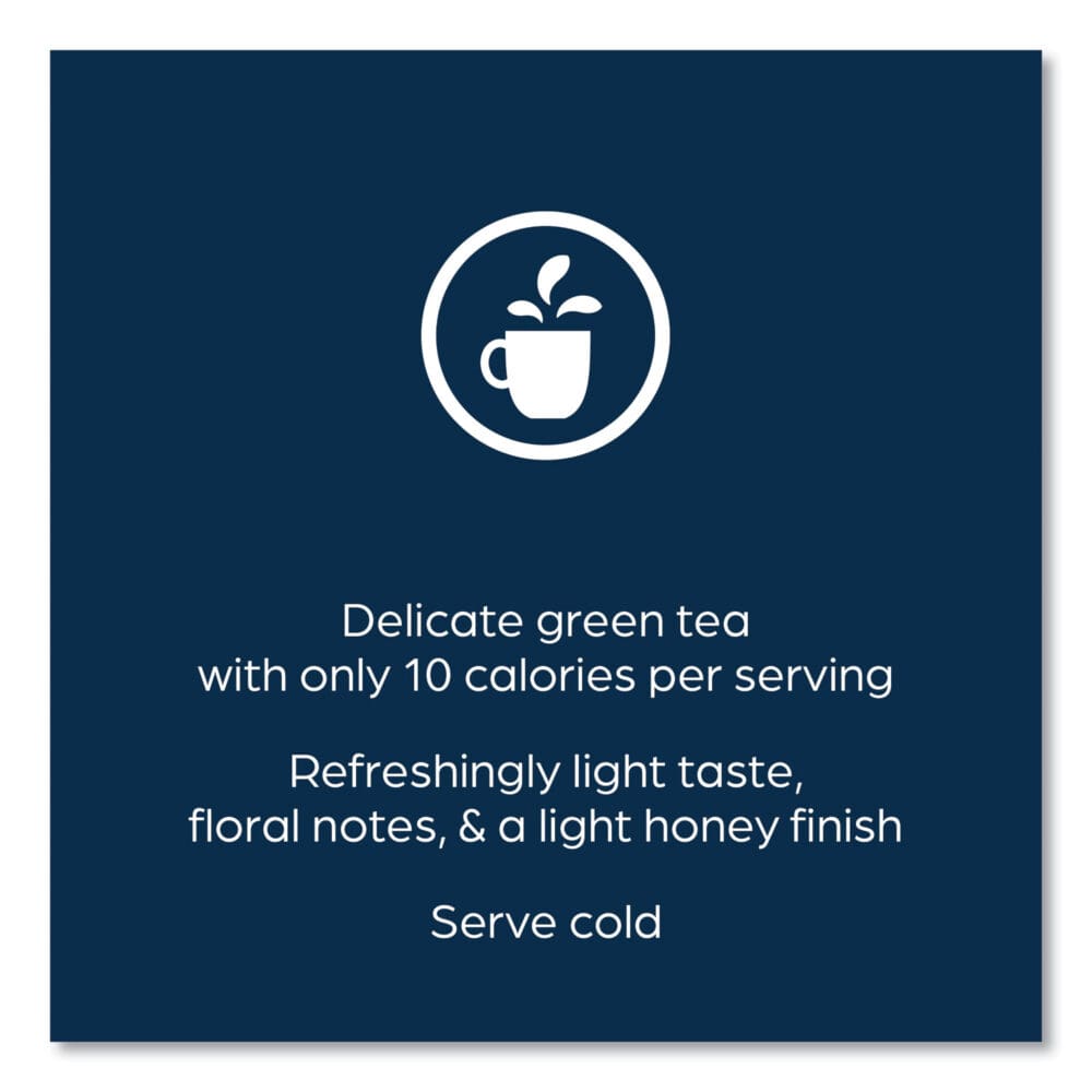 The Bright Tea Co. Iced Green Tea with Honey Freshpack, Green with Honey, 0.11 oz Pouch, 100/Carton - Image 5