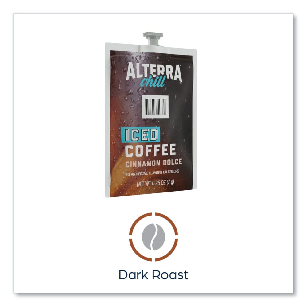 Alterra Cinnamon Dolce Iced Coffee Freshpack, Iced Cinnamon Dolce, 0.25 oz Pouch, 90/Carton - Image 6