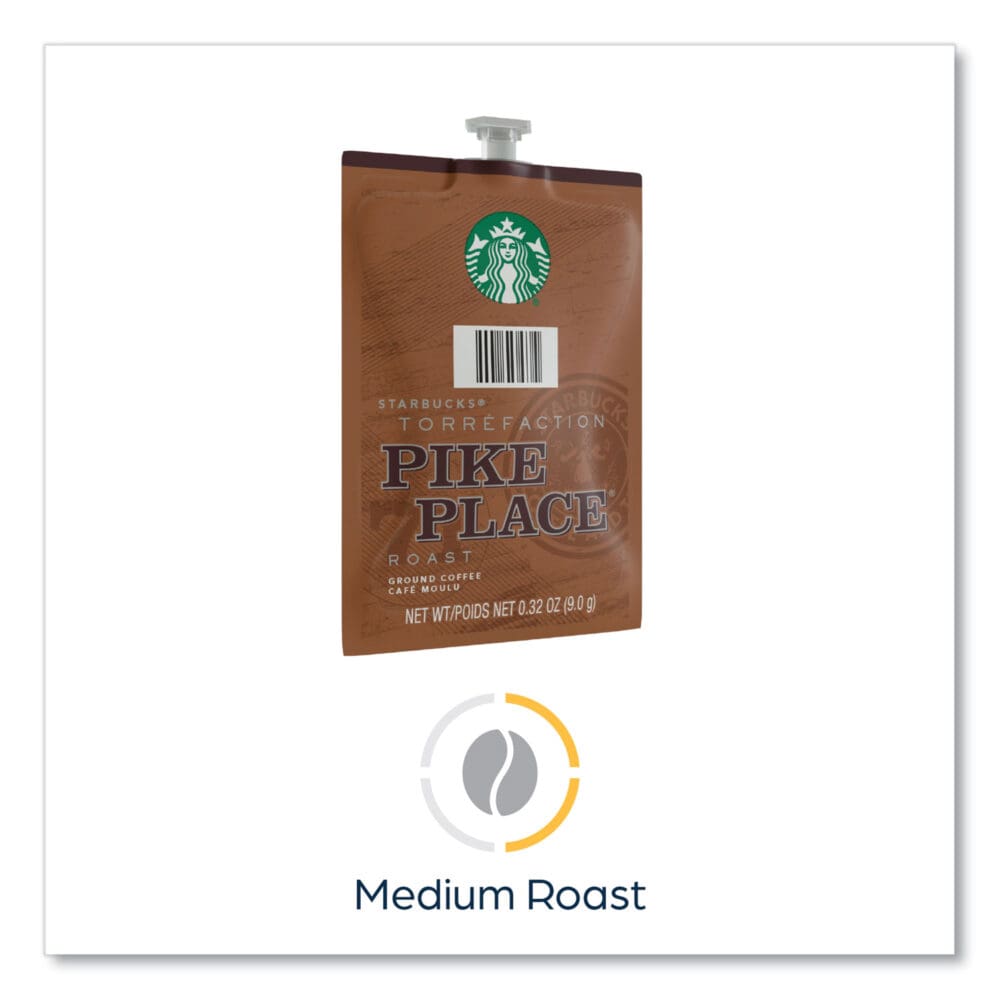 Starbucks Pike Place Roast Coffee Freshpack, Pike Place, 0.32 oz Pouch, 76/Carton - Image 6