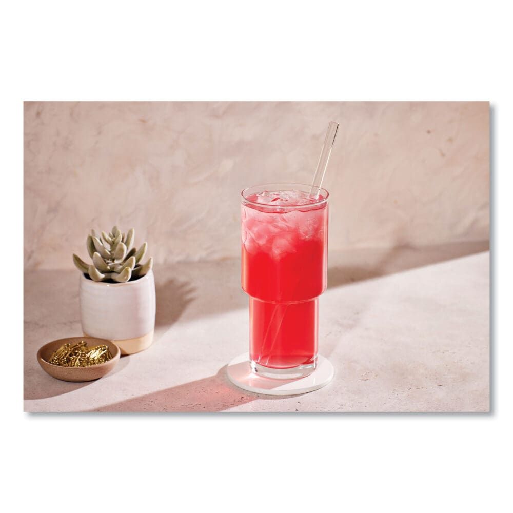 Strawberry Basil Infused Water Freshpack, Strawberry Basil, 0.11 oz Pouch, 100/Carton - Image 9