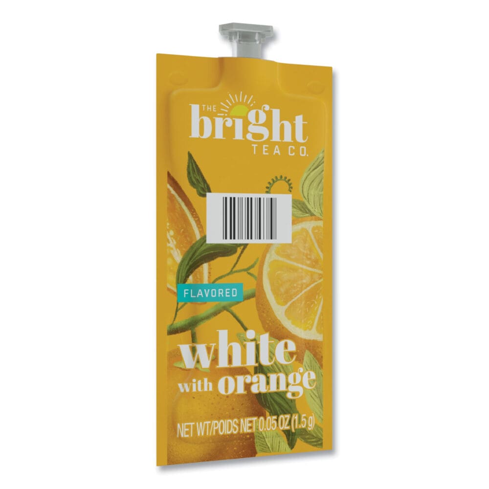 The Bright Tea Co. White with Orange Tea Freshpack, White with Orange, 0.05 oz Pouch, 100/Carton - Image 9