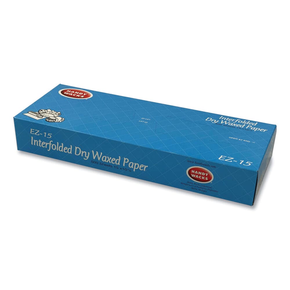 Interfolded Dry Waxed Paper, 10.75 x 15, 500 Box, 12 Boxes/Carton - Image 4