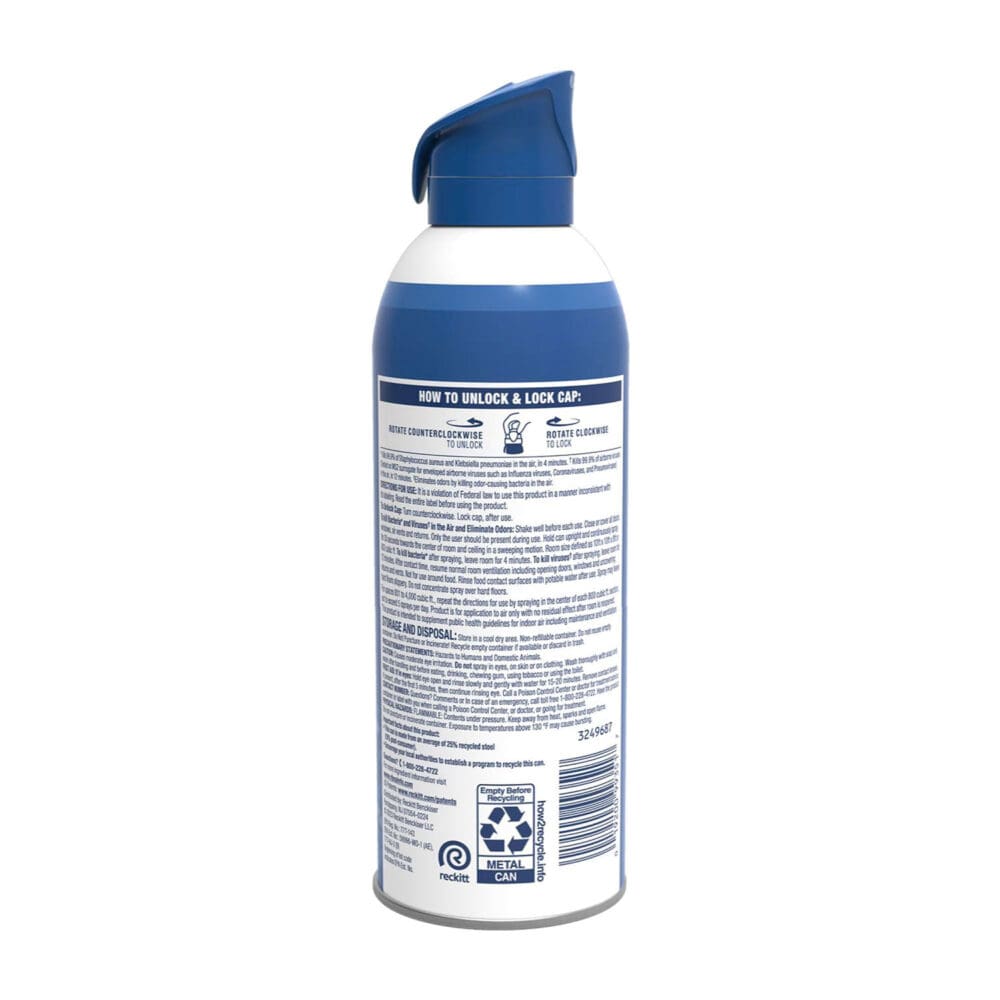 Air Sanitizer Spray, White Linen, 10 oz Aerosol Spray, 6/Carton - Image 3