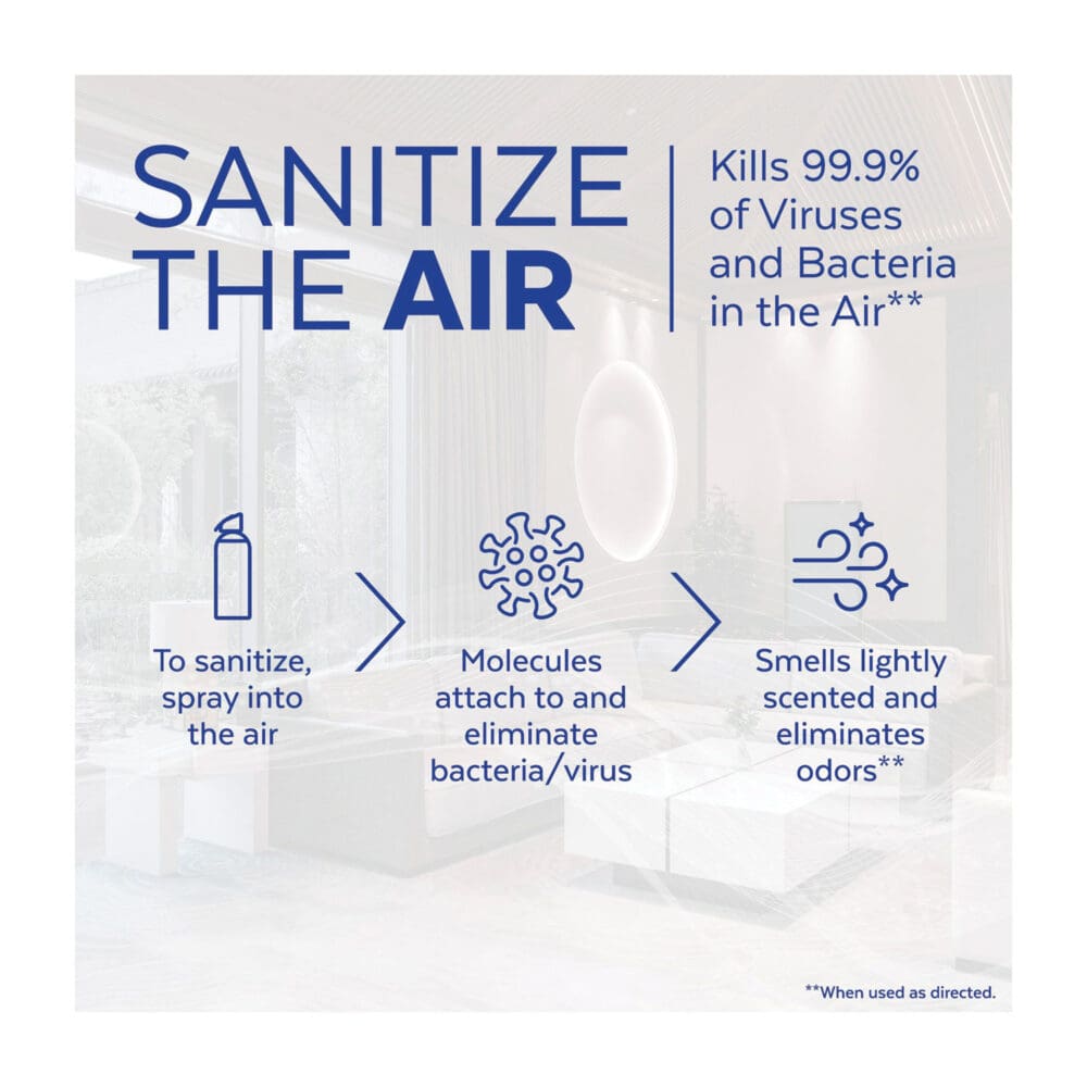 Air Sanitizer Spray, Simple Fresh, 10 oz Aerosol Spray, 6/Carton - Image 2