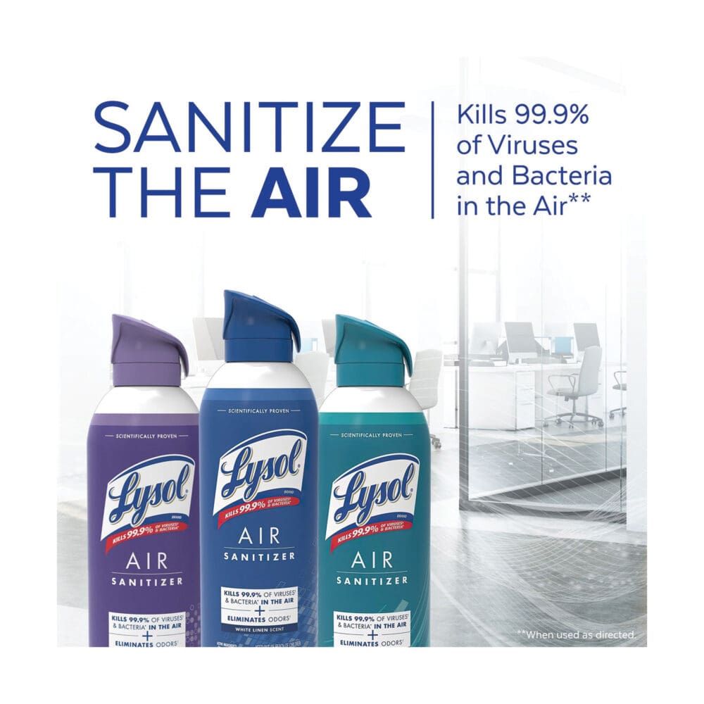 Air Sanitizer Spray, Simple Fresh, 10 oz Aerosol Spray, 6/Carton - Image 4