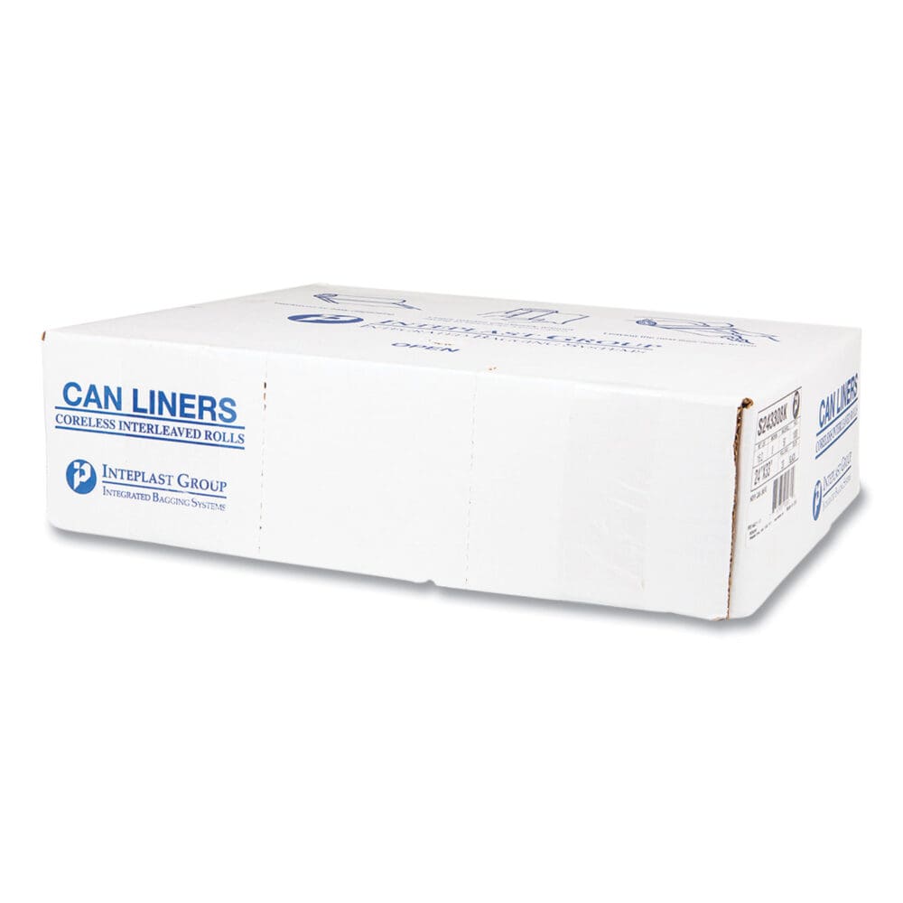 High-Density Commercial Can Liners, 16 gal, 8 mic, 24" x 33", Black, 50 Bags/Roll, 20 Interleaved Rolls/Carton - Image 5