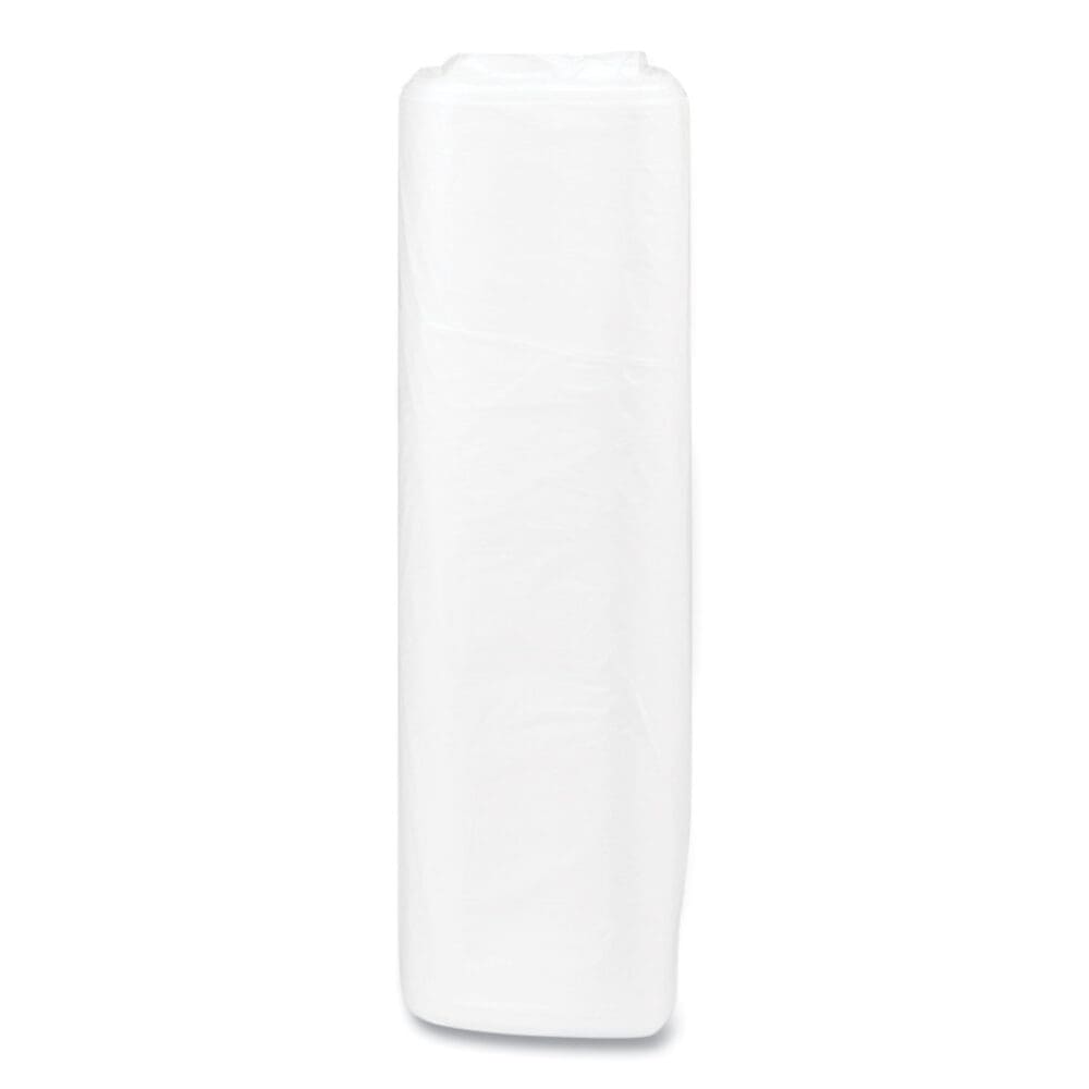 High-Density Commercial Can Liners, 33 gal, 13 mic, 33" x 40", Clear, 25 Bags/Roll, 20 Interleaved Rolls/Carton - Image 3
